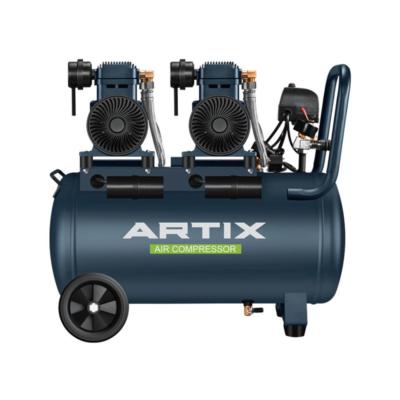 Oil Free Air Compressor,3.8HP,1400W*2-50L