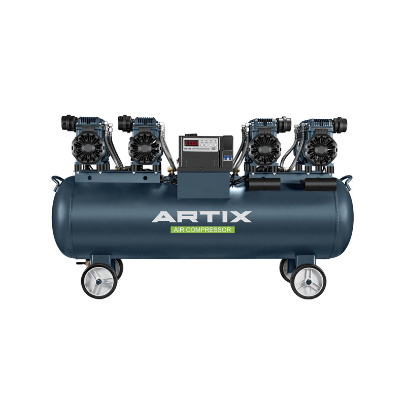 Oil Free Air Compressor, 6.4HP, 1200W*4-150L