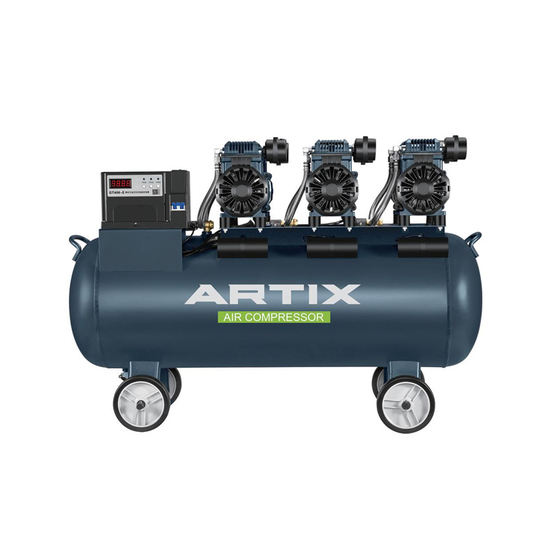 Oil Free Air Compressor,4.8HP,1200W*3-120L