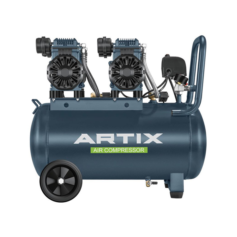 Oil Free Air Compressor,3.2HP,1200W*2-50L