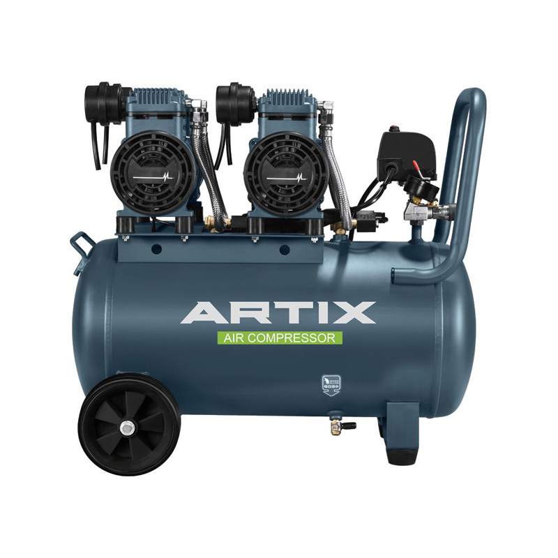 Oil Free Air Compressor 1.3HP,1000W*2-50L