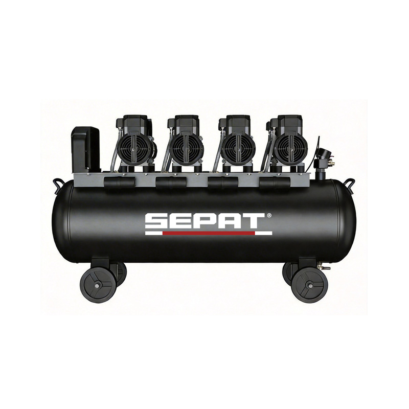 Oil Free Air Compressor,SP1550*4-150,6.4HP,1200W*4-150L