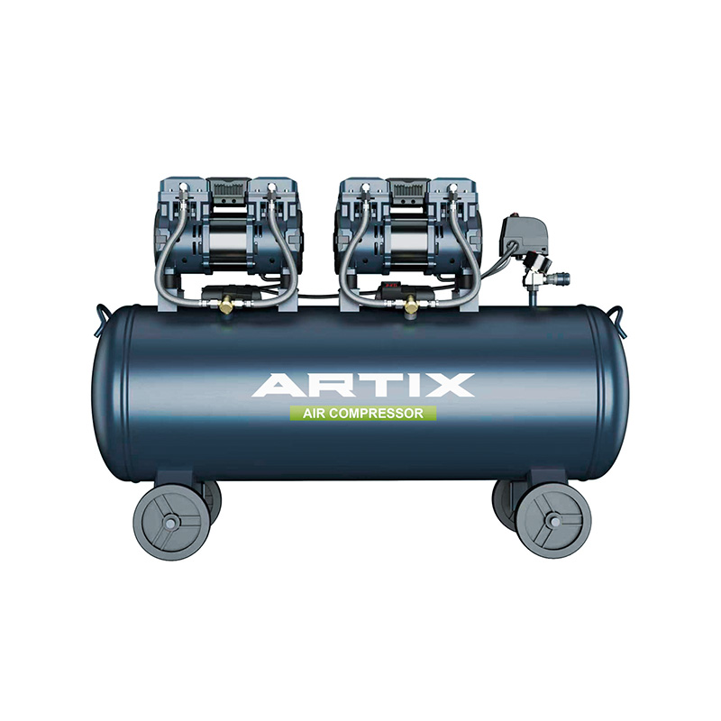 Oil Free Air Compressor,AT1390*2-90,3.2HP,1200W*2-90L
